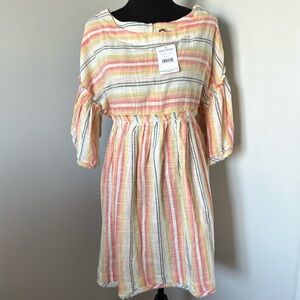 NWT Free People Sunday combo blouse L